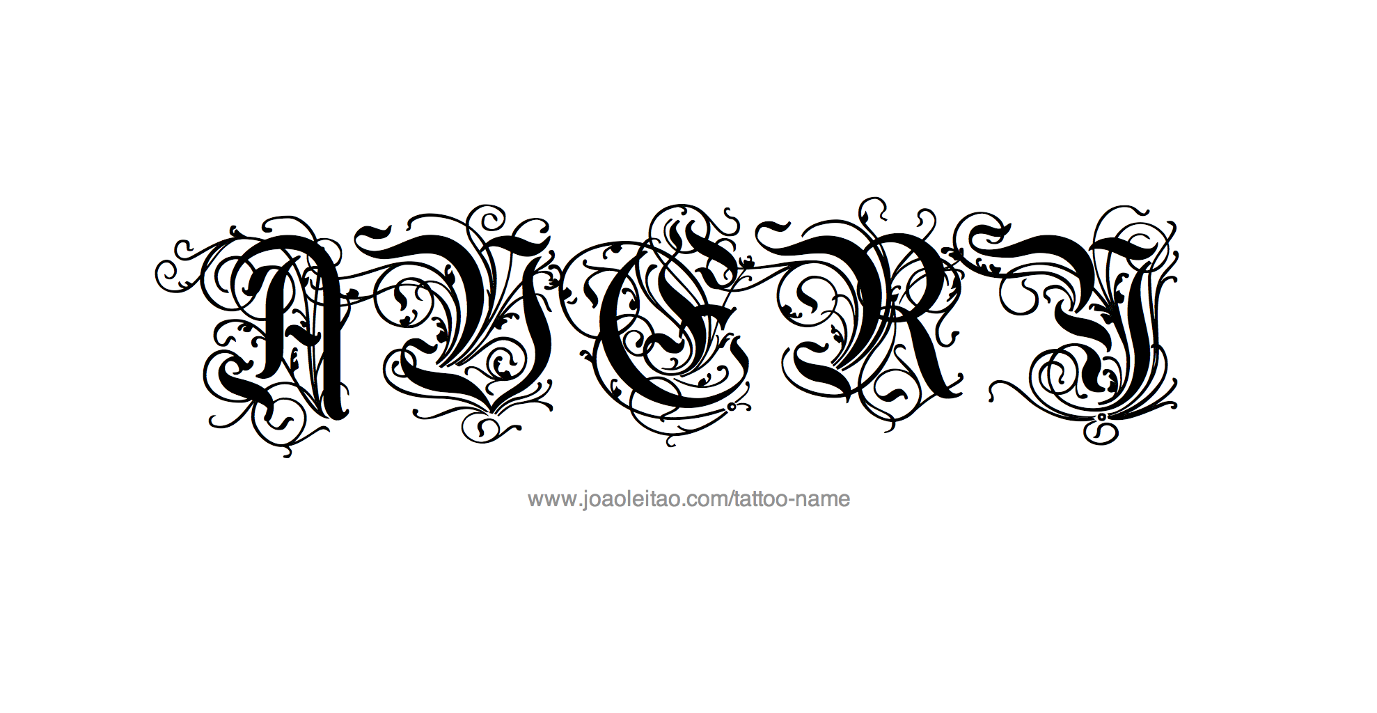 Avery Name Tattoo Designs